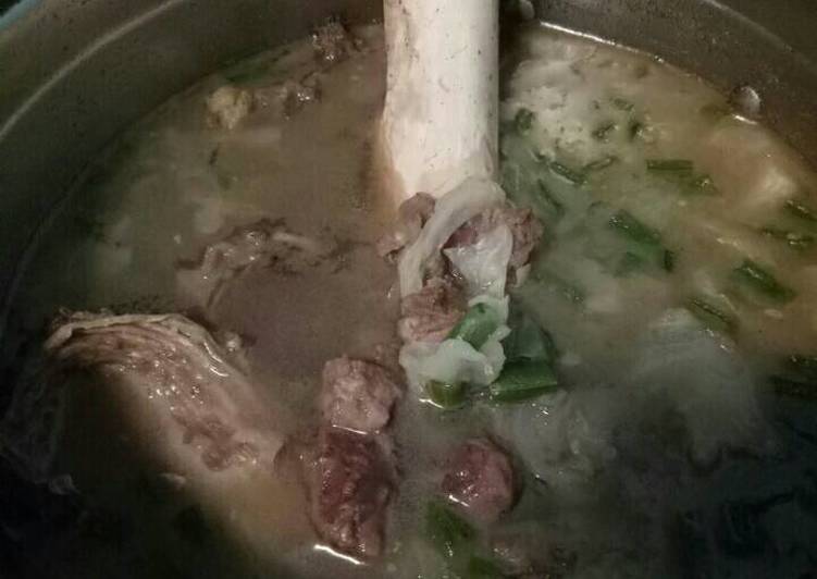 Resep: Sop daging + sumsum istimewa 