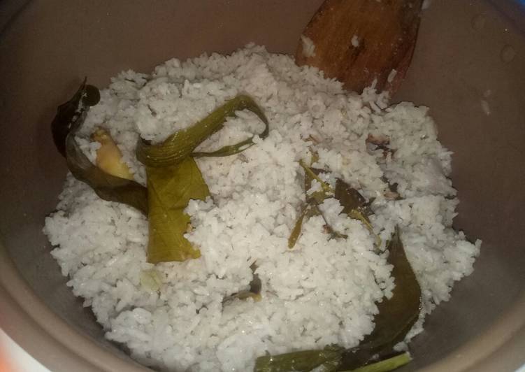 Resep mengolah Nasi uduk/nasi gemuk rice cooker/magicom lezat