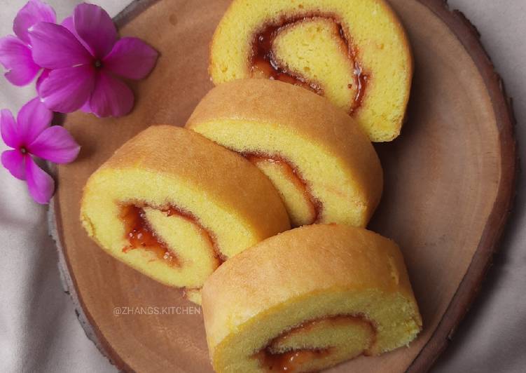 Roll Cake - Bolu Gulung (MOIST + Tips + Tanpa SP)