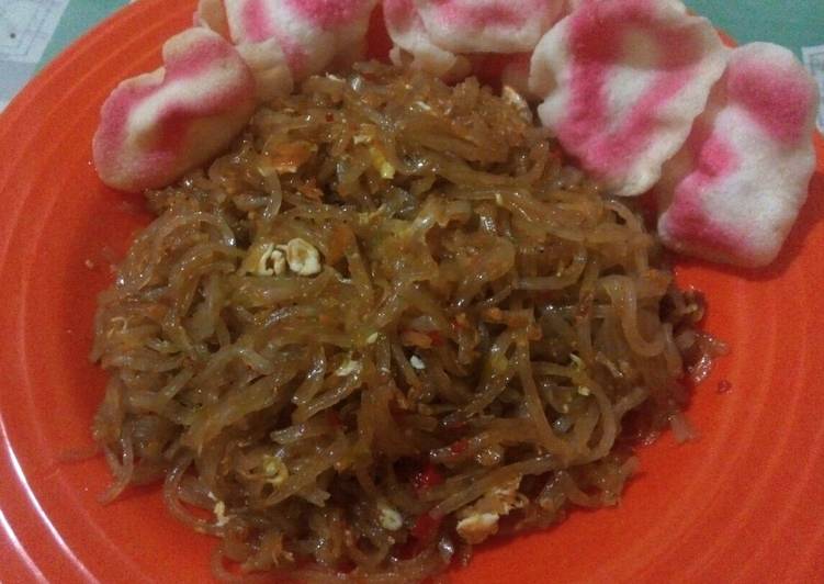 Resep: Mie Sagu goreng (makanan khas Riau kab meranti) ala resto