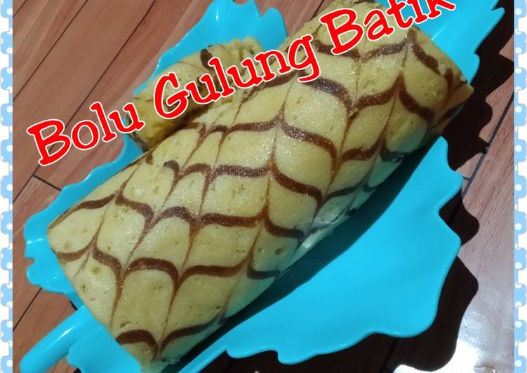 Resep: Bolu Gulung Batik ala resto 