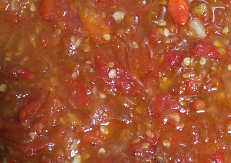 Resep memasak Sambal Terasi Tomat Manis Pedas yang menggugah selera
