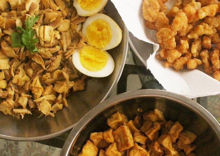 Cara Mudah memasak Nasi Bakmoy Ayam Kampung ala resto