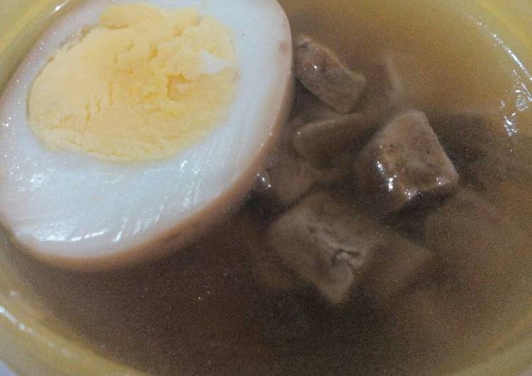 Cara Mudah membuat Bakmoy Tahu Telur (tanpa ayam apalagi udang) enak