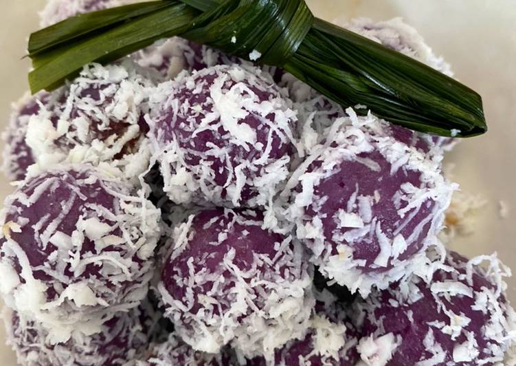 Cara Mudah memasak Klepon ubi ungu enak