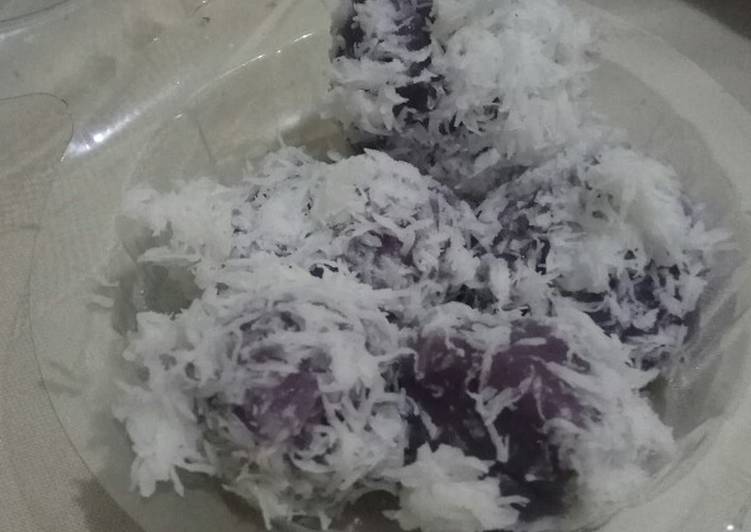 Resep: Klepon ubi ungu lezat