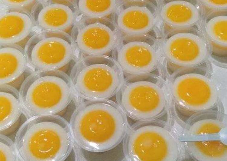 Resep: Puding telur mata kebo enak