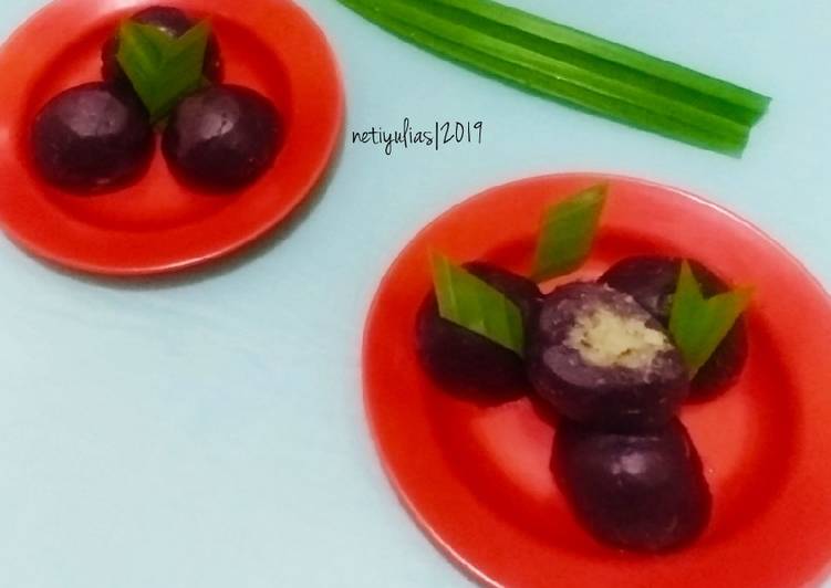 Cara Mudah membuat Mendut ubi ungu 