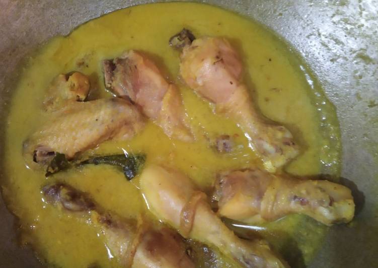 Cara Mudah memasak Opor ayam paha dan sayap enak