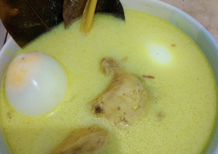 Resep: Opor ayam+telur kampung resep ibu sedap