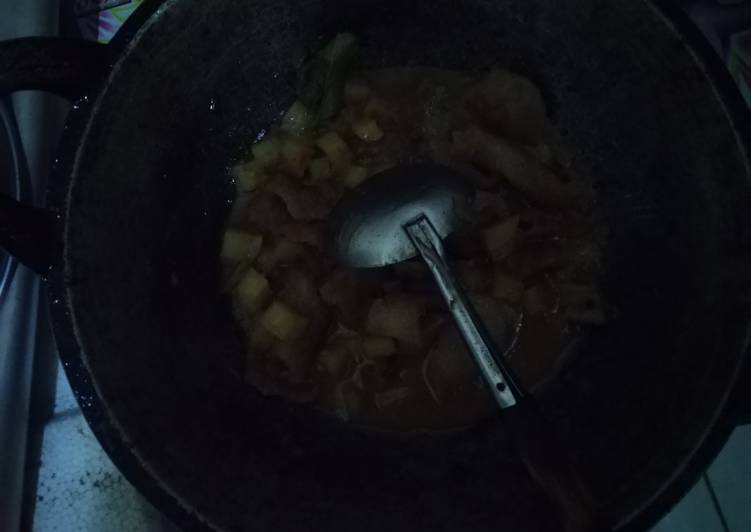 Resep: Sambal goreng kentang krecek 