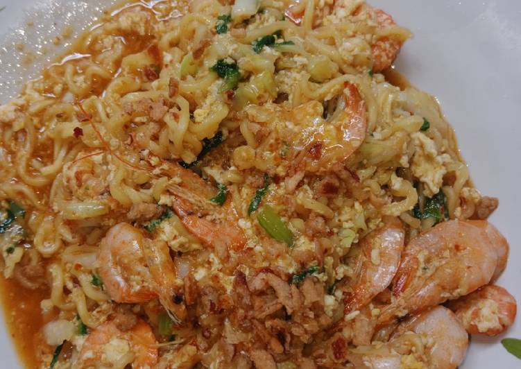 Resep: Mie nyemek special dgn udang ala resto