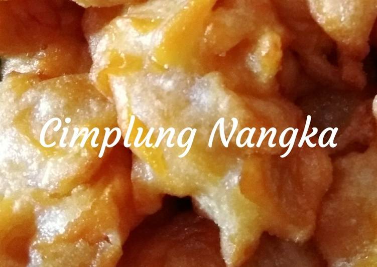 Cara memasak Cimplung Nanka (Bakwan Manis) yang menggugah selera