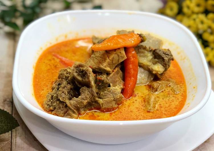 Resep: Kari daging sapi ala Lontong Kari Bandung enak
