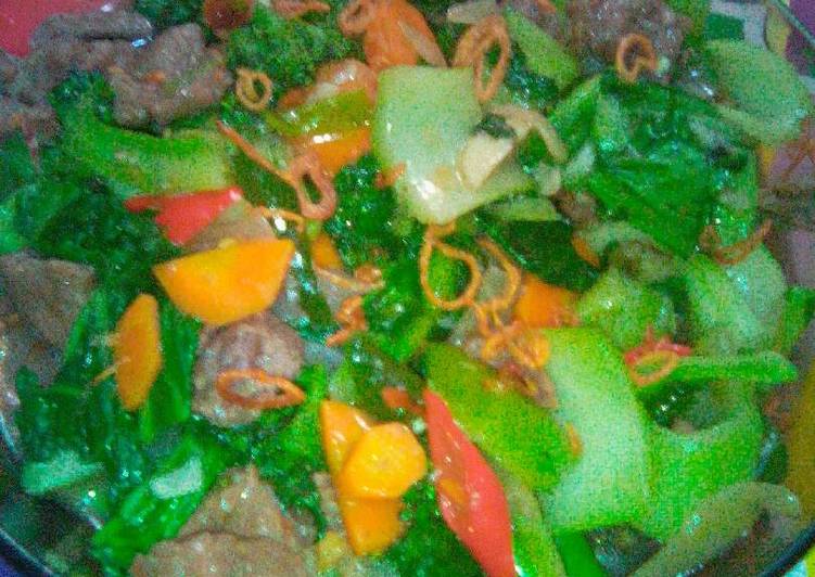 Resep: Sapi lada hitam featuring vegetables 