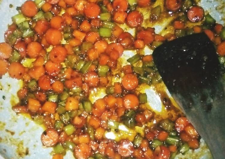 Resep mengolah Buncis - wortel - sosis Lada Hitam 