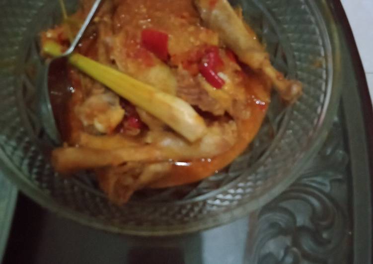Spicy chicken from Banyuwangi