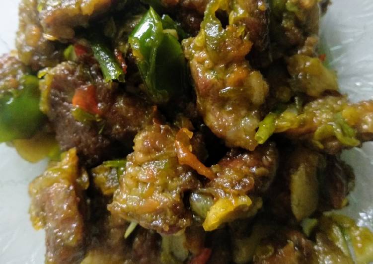 Resep: Daging balado sambal ijo 