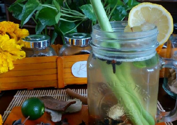 Cara Mudah memasak Wedang Rempah Honey Lemon lezat