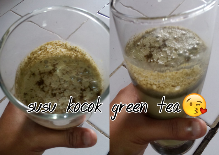 Resep: Susu kocok green tea enak