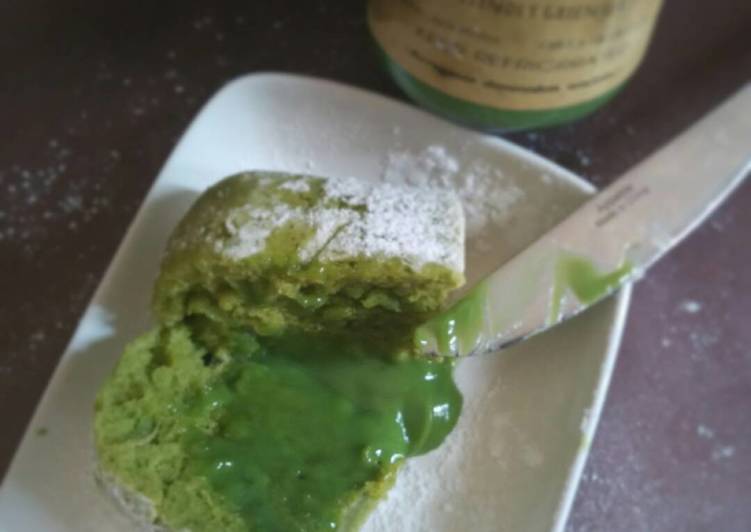 Resep: Steam green tea lava cake 