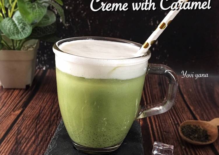 Green tea Creme with Caramel