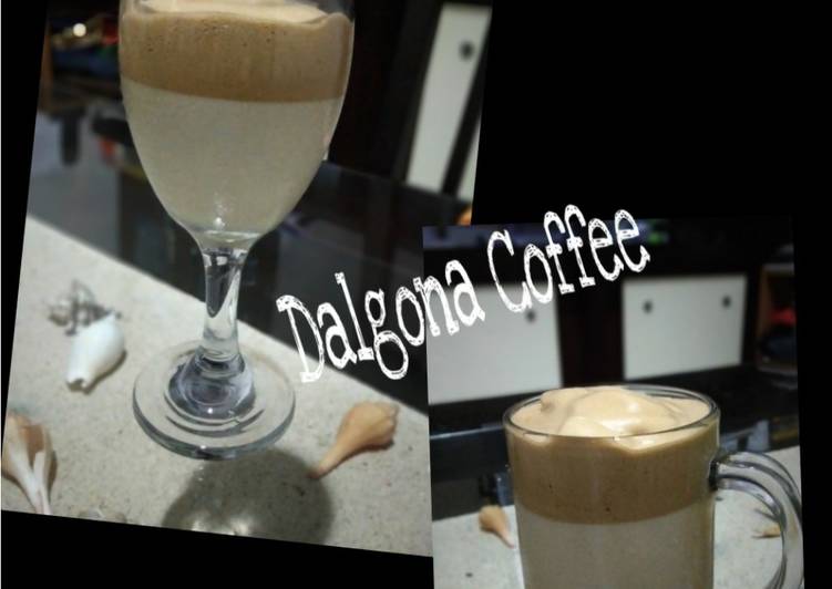 Cara Mudah memasak Dalgona Coffee 