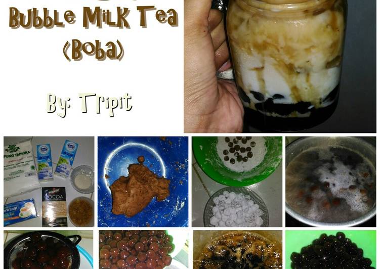 Resep: Brown Sugar Bubble Milk Tea (Boba) resep anak kos takaran sendok lezat