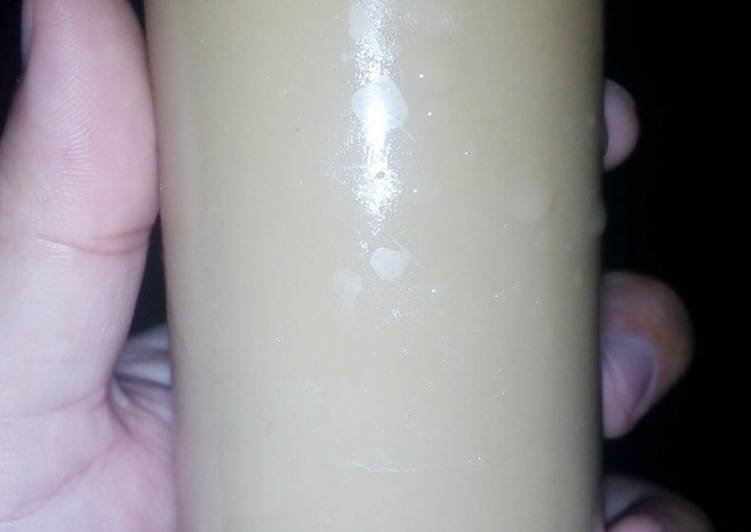 Cara mengolah Milky latte topping boba 