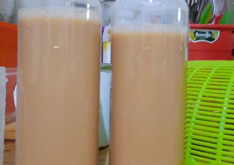 Cara Mudah membuat Thai tea milk lezat