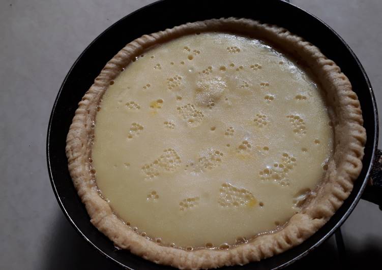 Cara membuat Pie susu teflon 