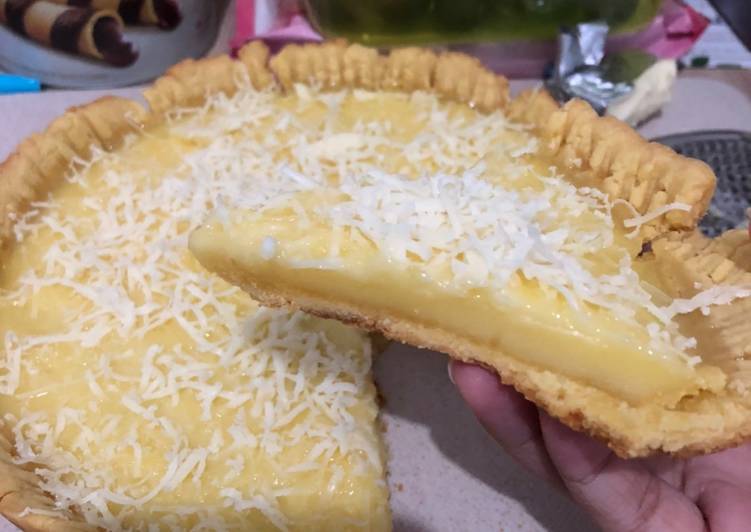 Cara membuat Pie Susu Teflon pakai telur utuh 