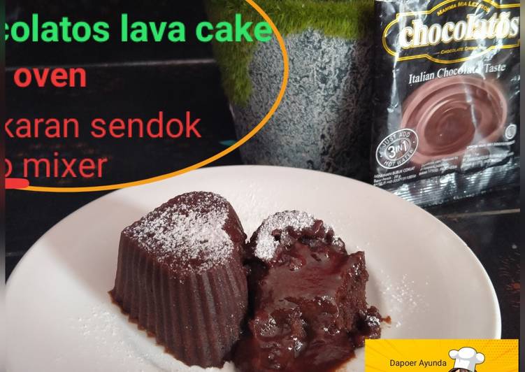 Cara membuat Chocolatos lava cake 