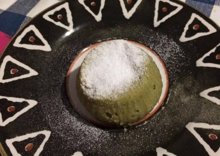 Resep: Homemade lava cake matcha cihhhh istimewa