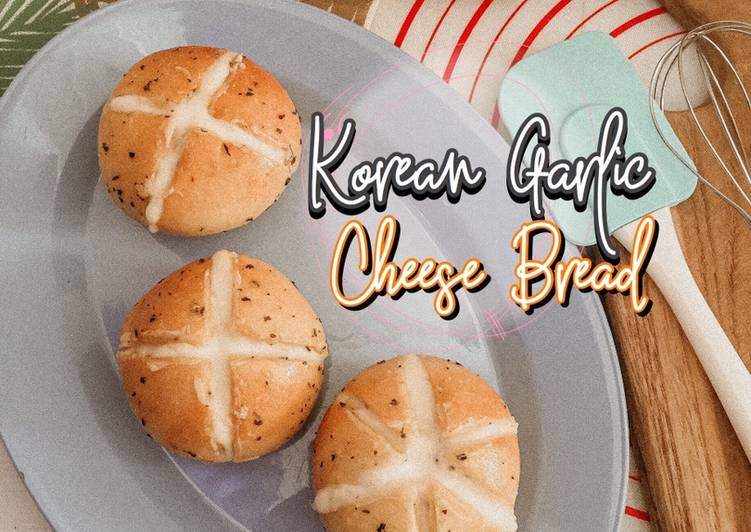 Korean Garlic Cheese Bread (Homemade Cream Cheese) Oven Tangkring - Ekonomis & Anti Gagal