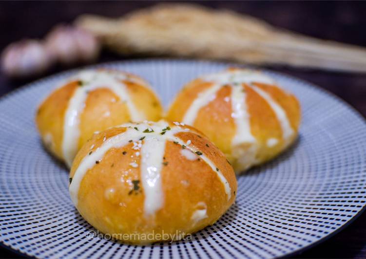 Resep: Korean garlic cream cheese bread #homemadebylita enak