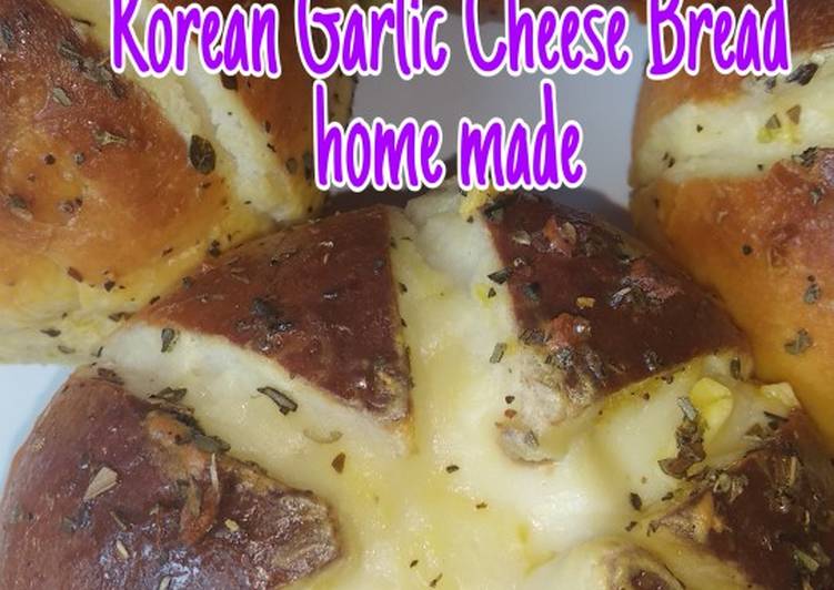 Cara membuat Korean Garlic Cheese Bread (Roti Korea) home made enak
