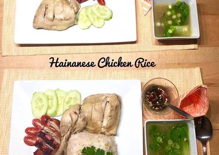 Resep: Hainanese Chicken Rice aka Nasi Ayam Hainan lezat