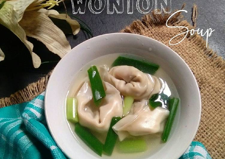 Cara Mudah memasak Wonton soup 