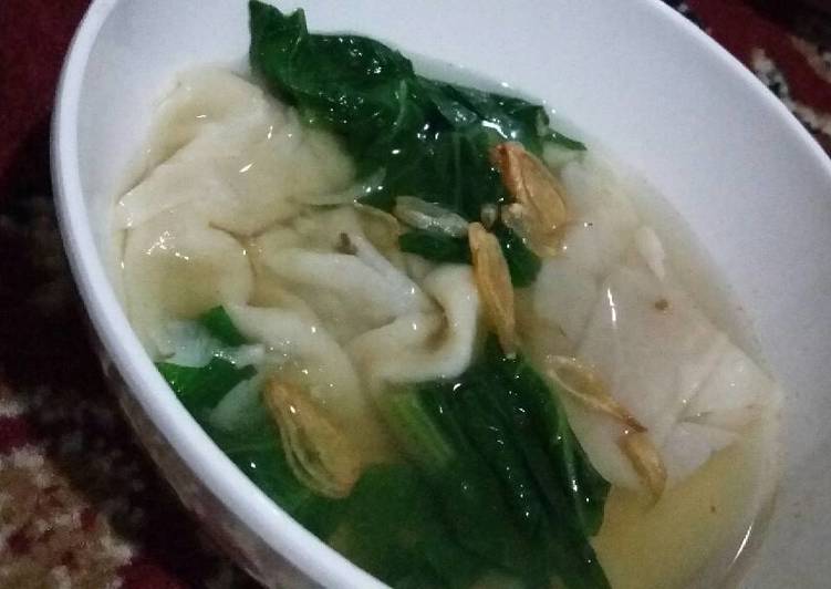 Resep: Shrimp wonton soup istimewa