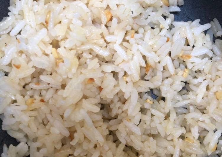 Cara Mudah mengolah Garlic butter rice enak