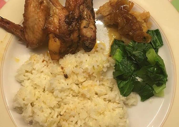 Resep: Roasted Chicken & Butter Rice enak