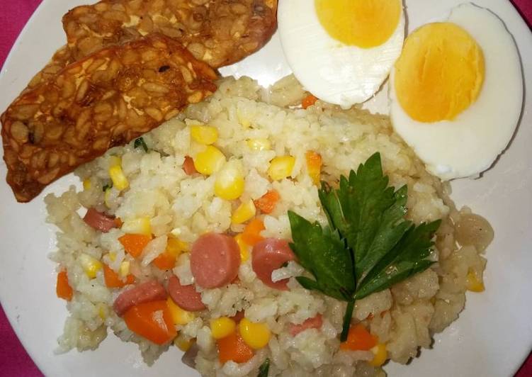 Resep: Butter rice vegetables 
