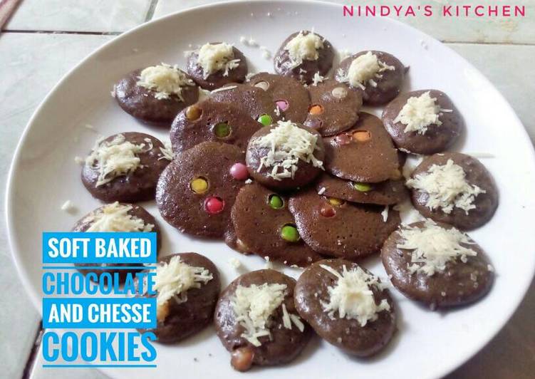 Soft Baked Chocolate and Cheese Cookies
