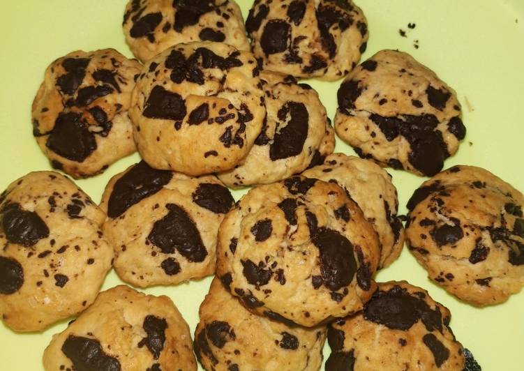 Resep: Cookies cokelat (kriuk di luar, lembut di dalam 😁) 