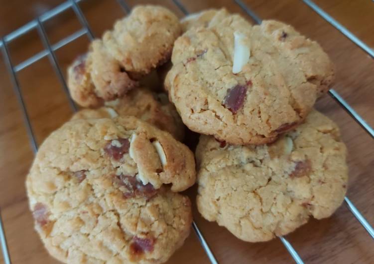 Cara Mudah memasak Soft cookies almond dates 