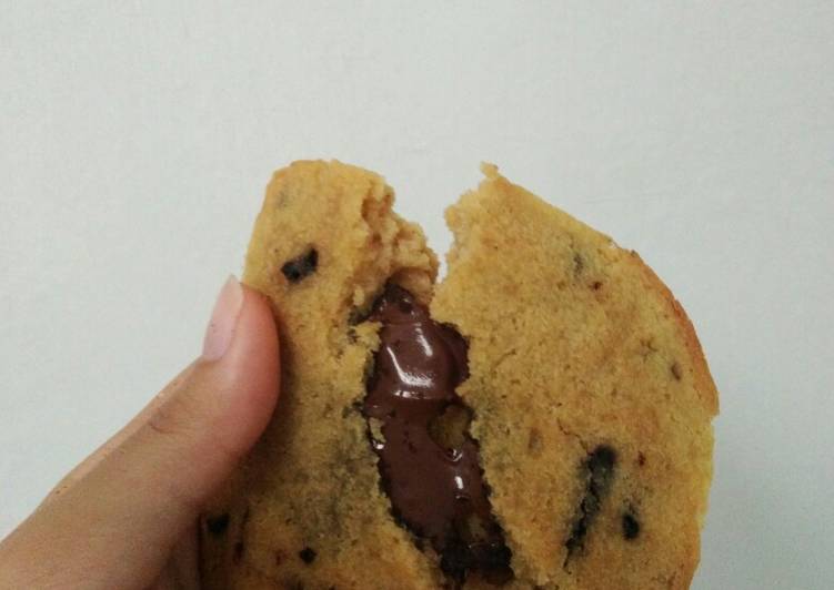 Cara membuat Choco lava soft cookies 