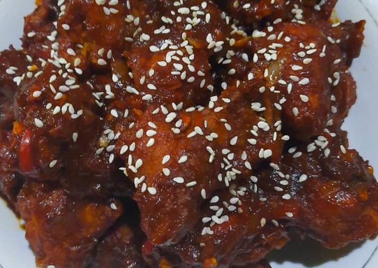 Resep: Ayam Saos Korea (YangNyeom Chicken) 