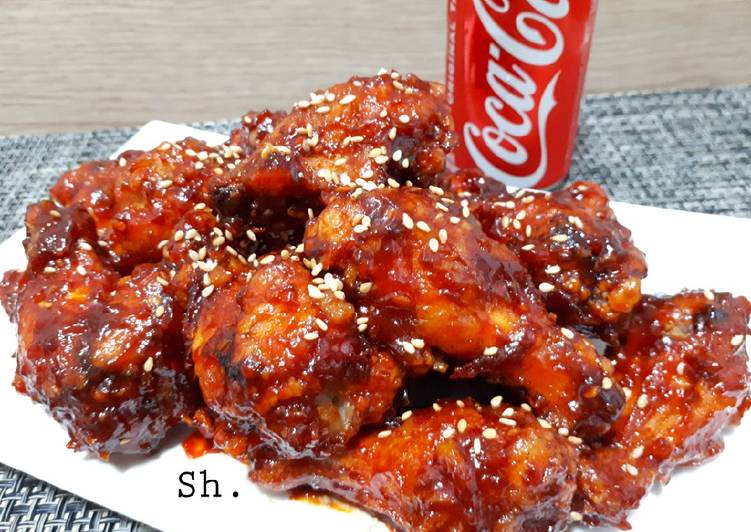Cara Mudah memasak Yangnyeom Korean Fried Chicken lezat
