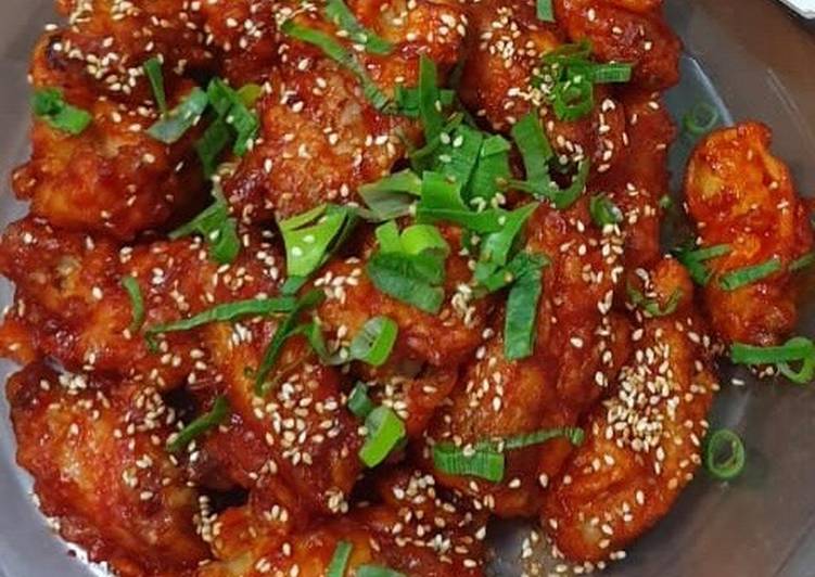 Cara Mudah memasak Ayam goreng korea/ yangnyeom chicken 